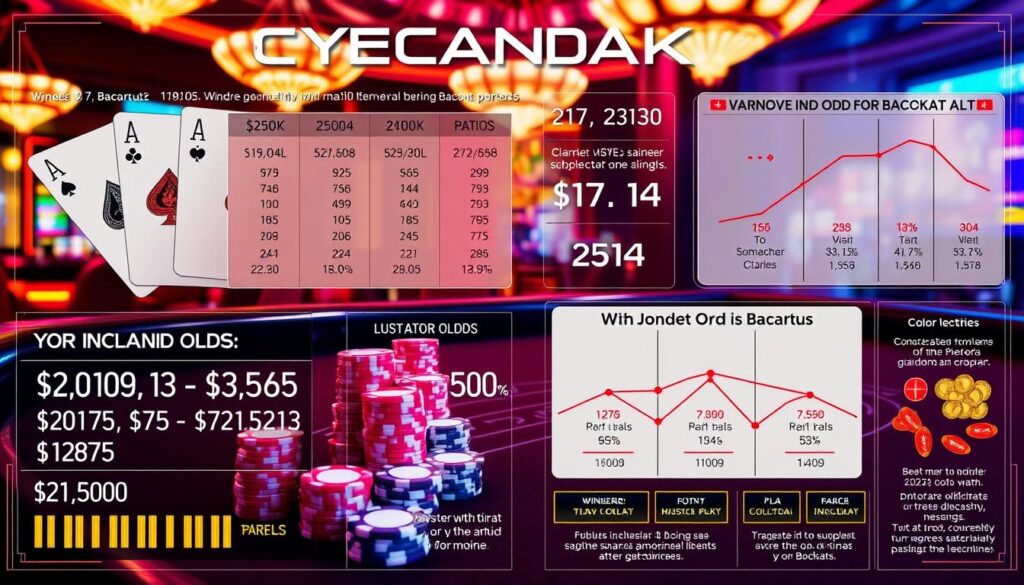 百家樂 勝率 賠率 長期賭注圖示