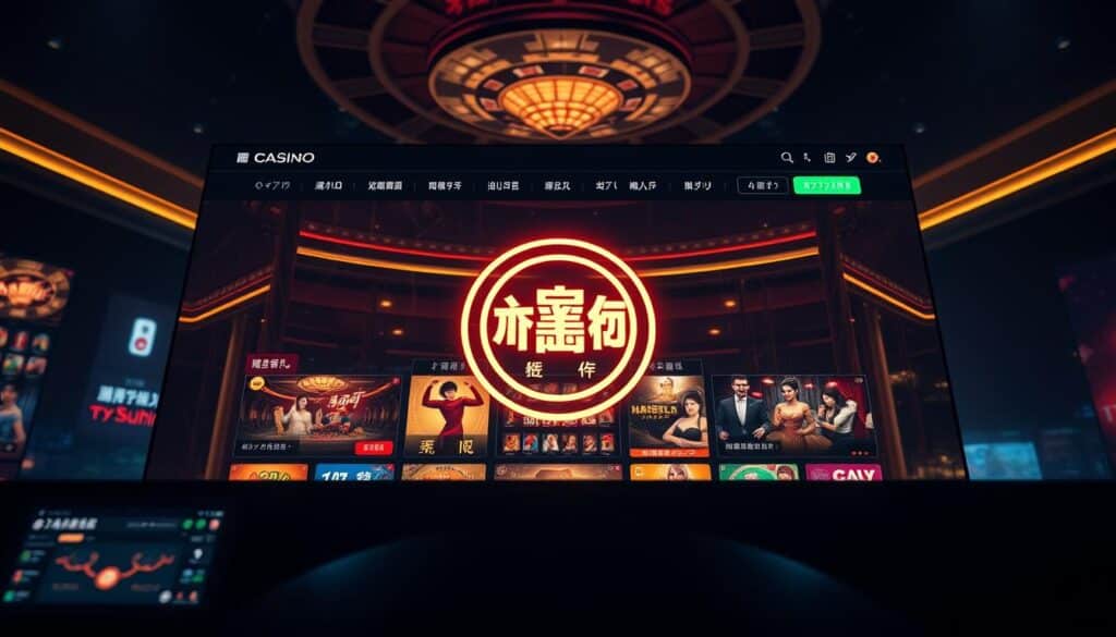 A luxurious and visually appealing online casino website with a prominent "百家樂" logo at the center. The website's design features a sleek, modern interface with a warm and inviting color palette, perhaps incorporating shades of gold, red, and black. The layout should showcase various gaming options, including the popular "百家樂" game, with high-quality imagery and intuitive navigation. The overall atmosphere should convey a sense of excitement, elegance, and trustworthiness, appealing to discerning online casino enthusiasts. The image should be captured with a wide-angle lens to showcase the website's comprehensive offering, with a subtle depth of field to draw the viewer's attention to the key features.